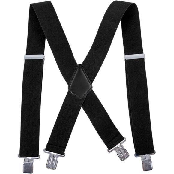 Men Utility Suspenders Adjustable Elastic - Heavy Duty 2 Inch Wide - Picture 16 of 16